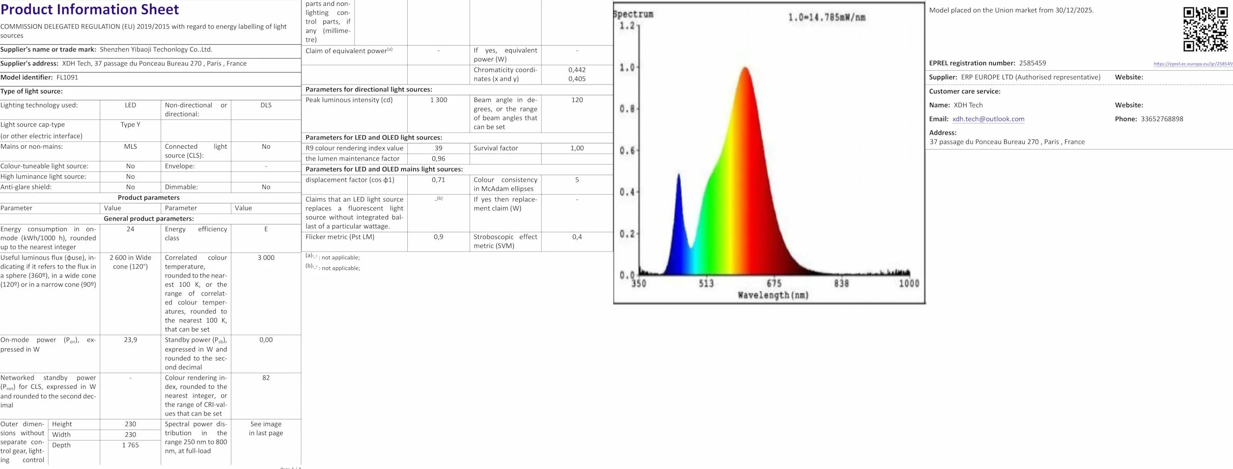 Lampadaire LED RGB avec Télécommande Projecteur Ciel Étoilé Dimmable Noir