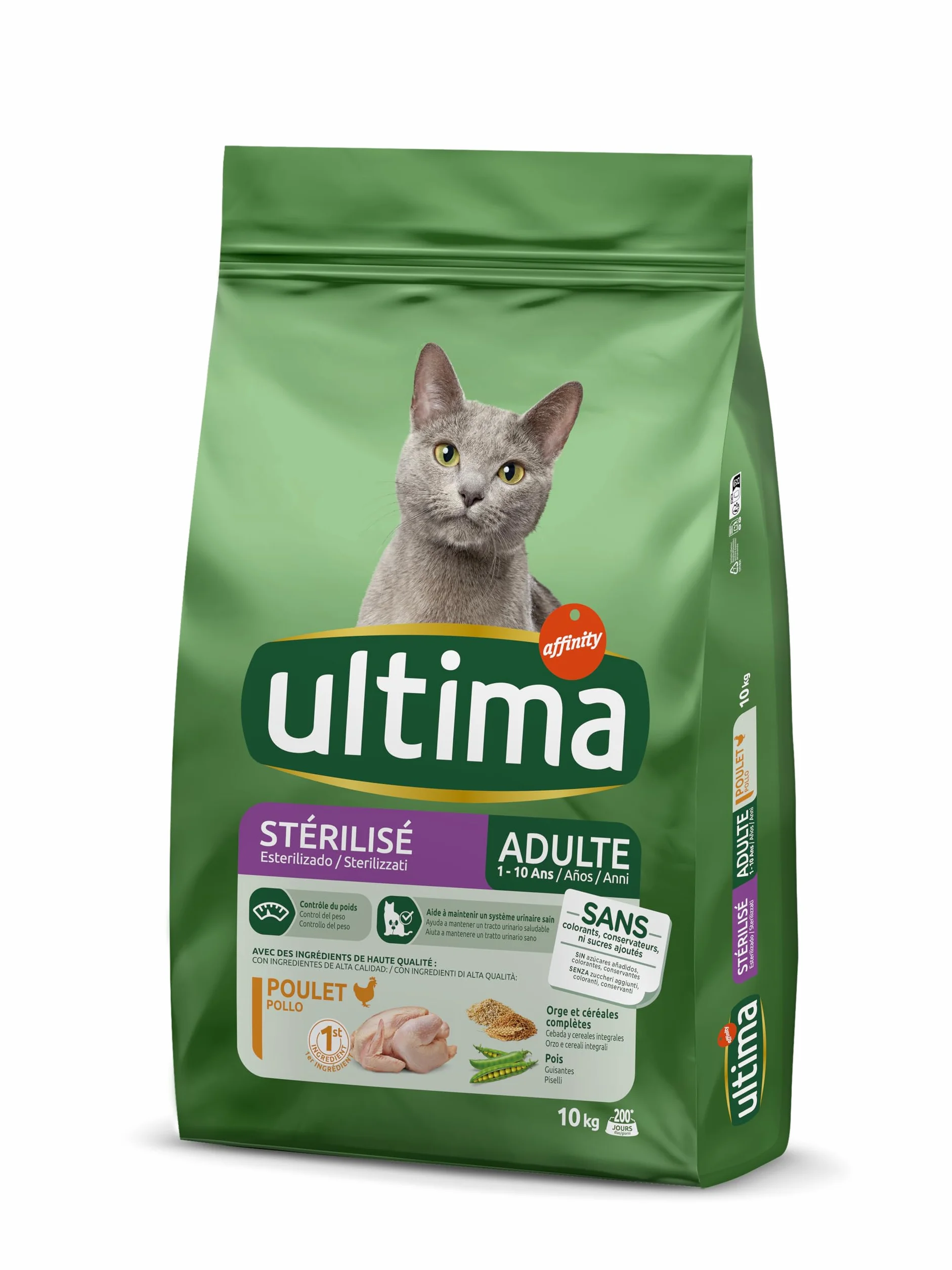 Ultima Croquettes pour Chat Stérilisé Adult Poulet 10kg