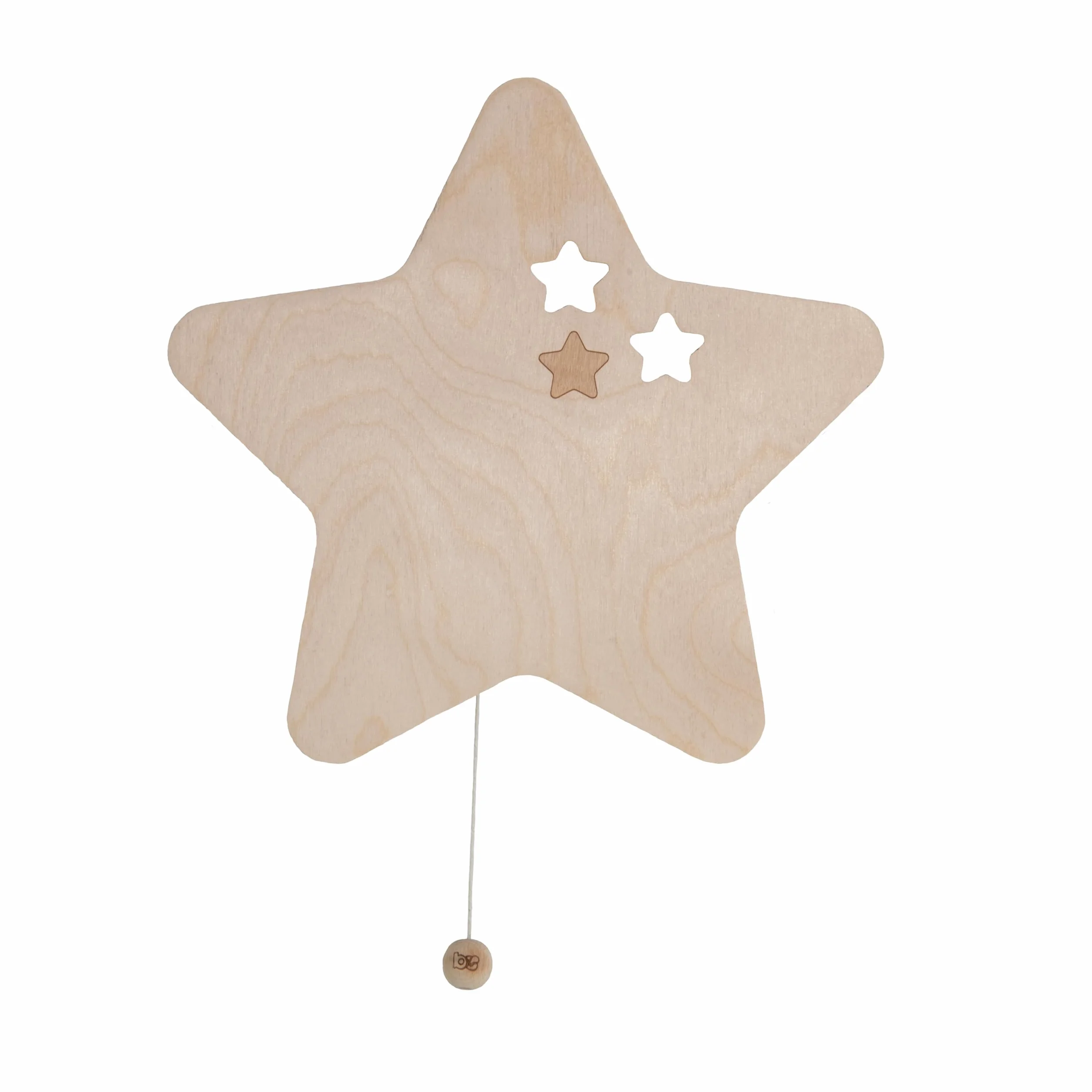 Applique murale étoile Wonder Baby's Only Marron 26x27 cm