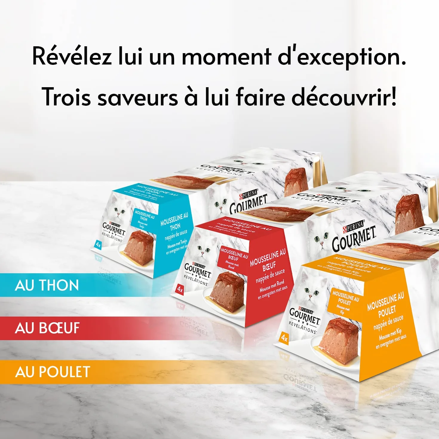 GOURMET Revelations Mousseline Poulet 4x57g