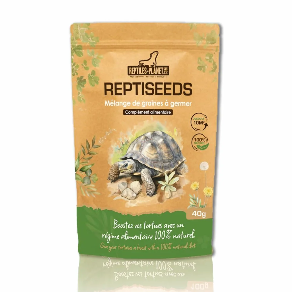 Reptiles Planet Reptiseeds Mélange de Graines à Germer pour Tortue Terrestre 40 g