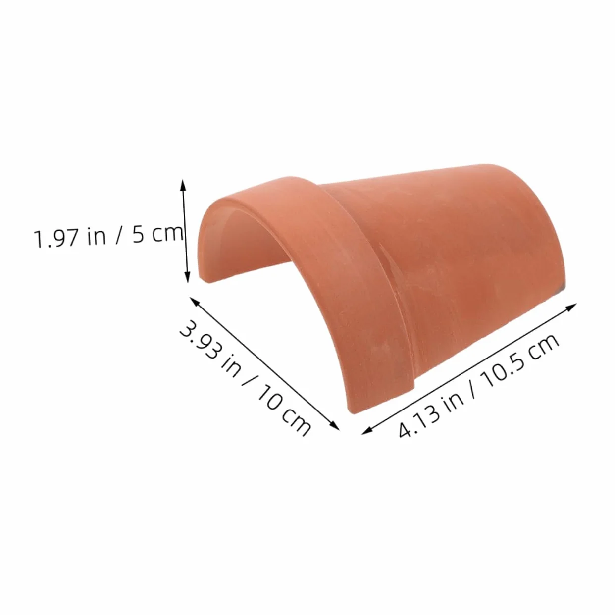 Cachette De Tortue en Argile 2 Pièces Abri Durable pour Reptiles Décoration Terrarium