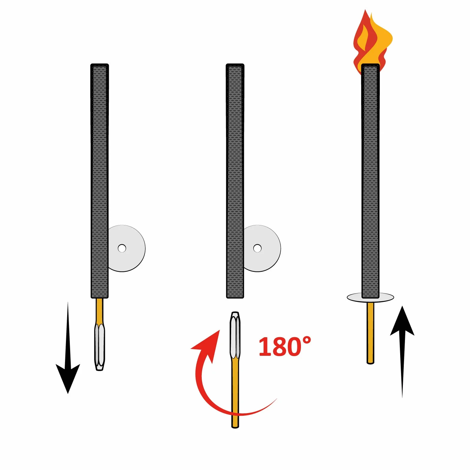 Hussala Diamond Torches en Cire 135 Min 10 Pièces