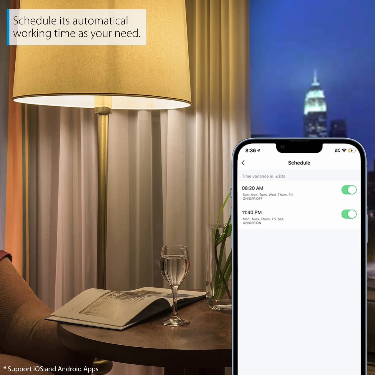 Ampoule LED WiFi Intelligente E27 12W RGB Givré Compatible Google Home Alexa Tuya 2 Packs