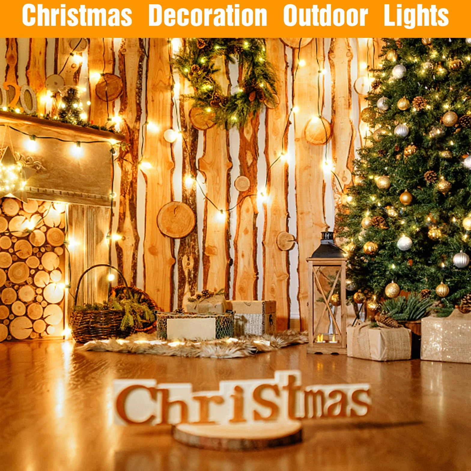 GLUROO Guirlande Lumineuse Exterieure 30M LED G40 Ampoules Imperméable Jardin