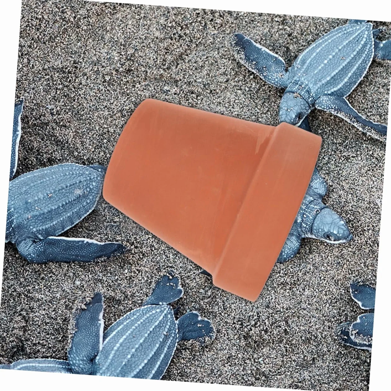 Cachette De Tortue en Argile 2 Pièces Abri Durable pour Reptiles Décoration Terrarium
