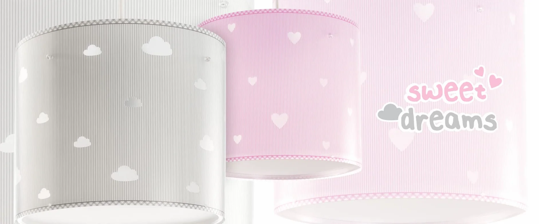 Dalber Lampe de Chevet Sweat Dreams Pink Cœurs Rose