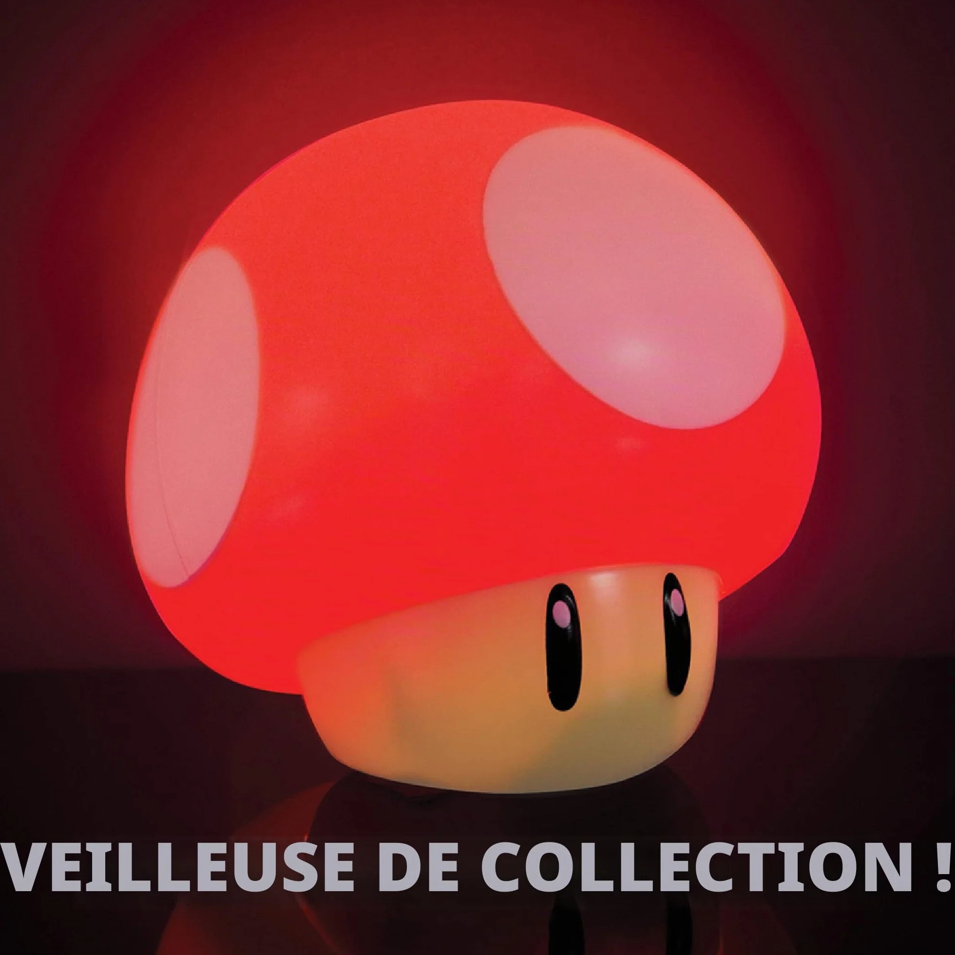 Lampe Champignon Super Mario Officielle avec Sons, Cadeau Garçons, Décoration Chambre Enfants