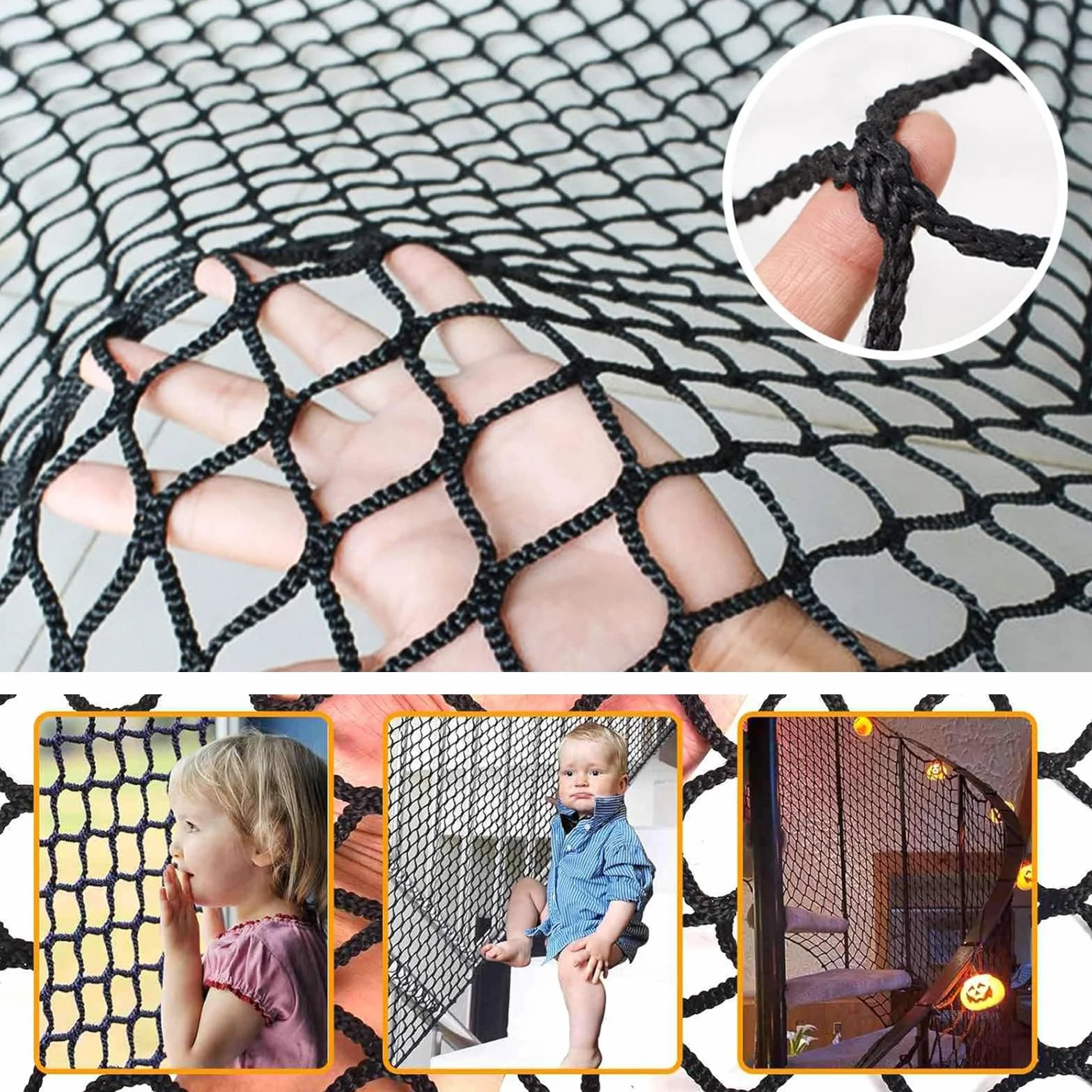 Filet De Sécurité Pour Aire De Jeux 1x2m Noir