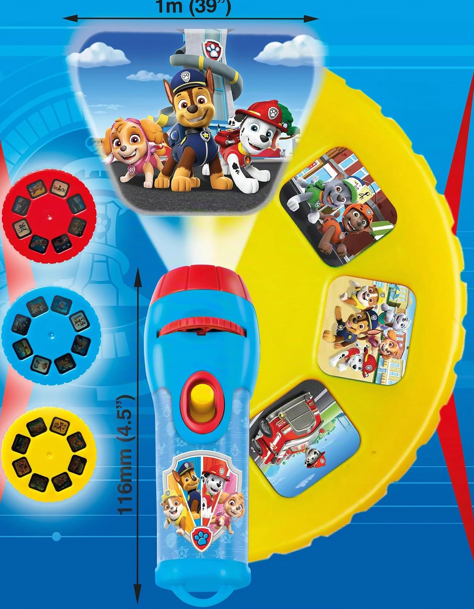 Paw Patrol NIC1003 Lampe Torche et projecteur