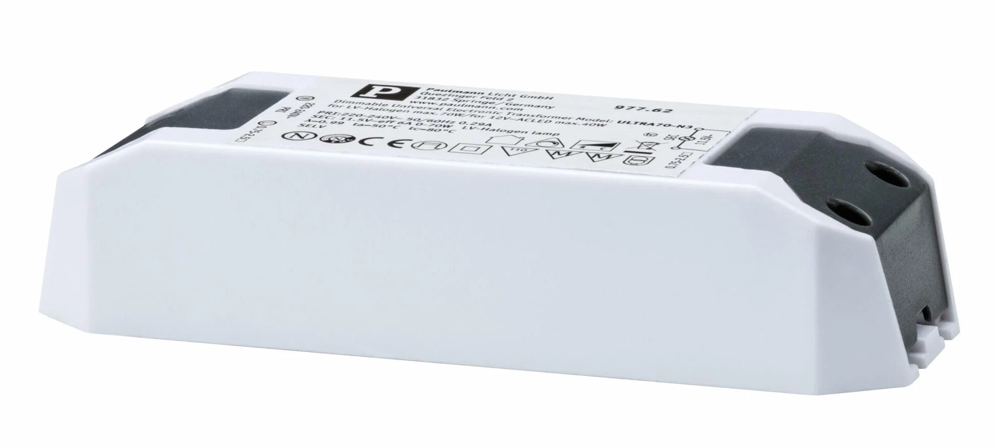 Paulmann Transformateur électronique Halo+LED 0-50W 230/12V 50VA
