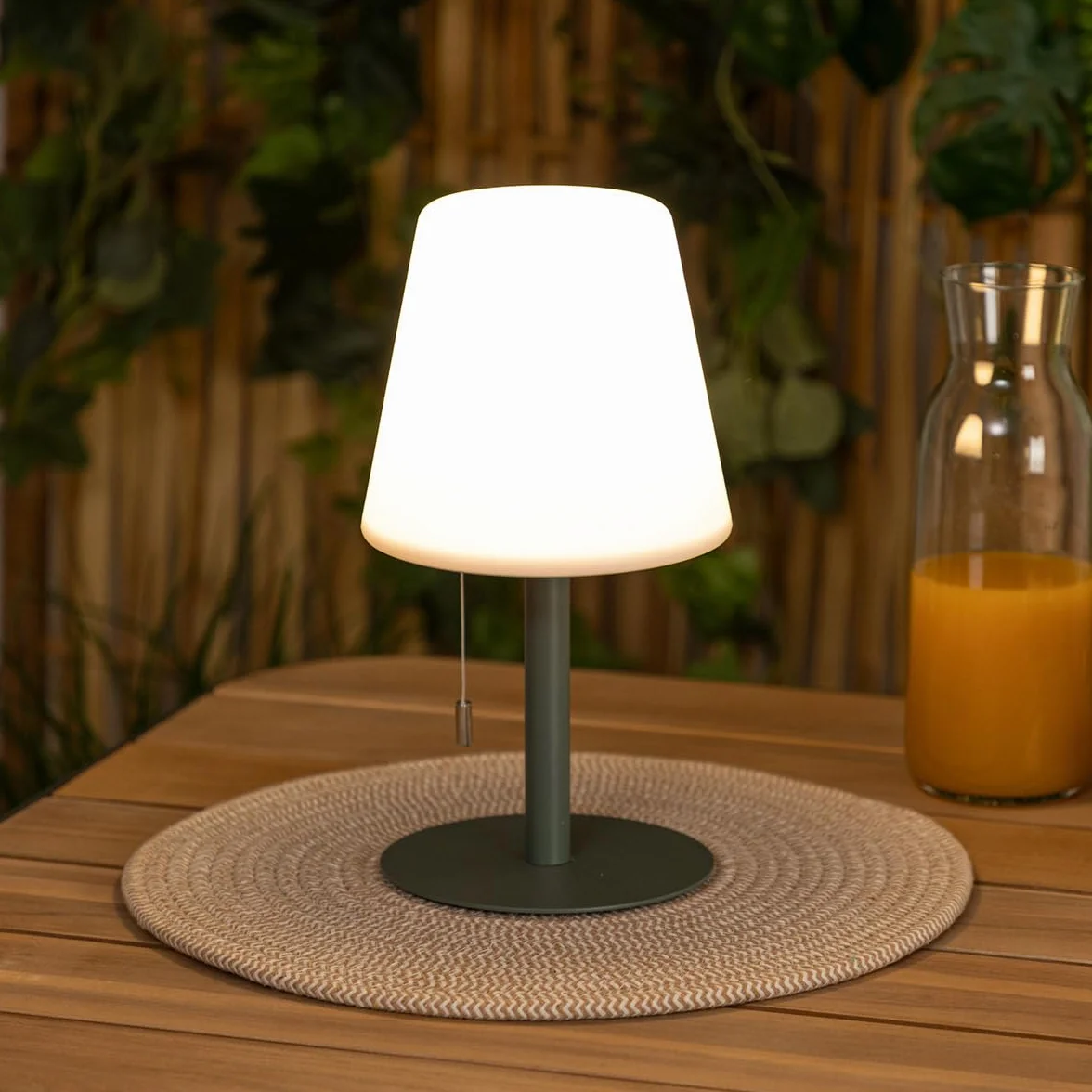 Atmosphera Lampe d'Extérieur Sans Fil Zack D 16 x H 30 cm LED Rechargeable 3 Modes Autonomie 10h