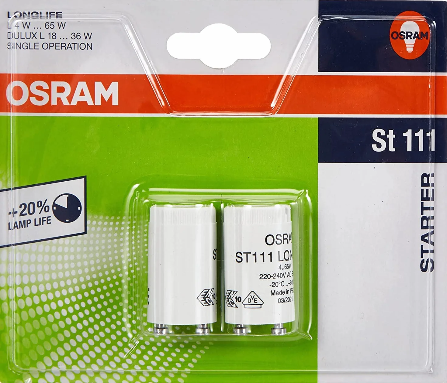 Osram Starters 230 V AC Set de 2