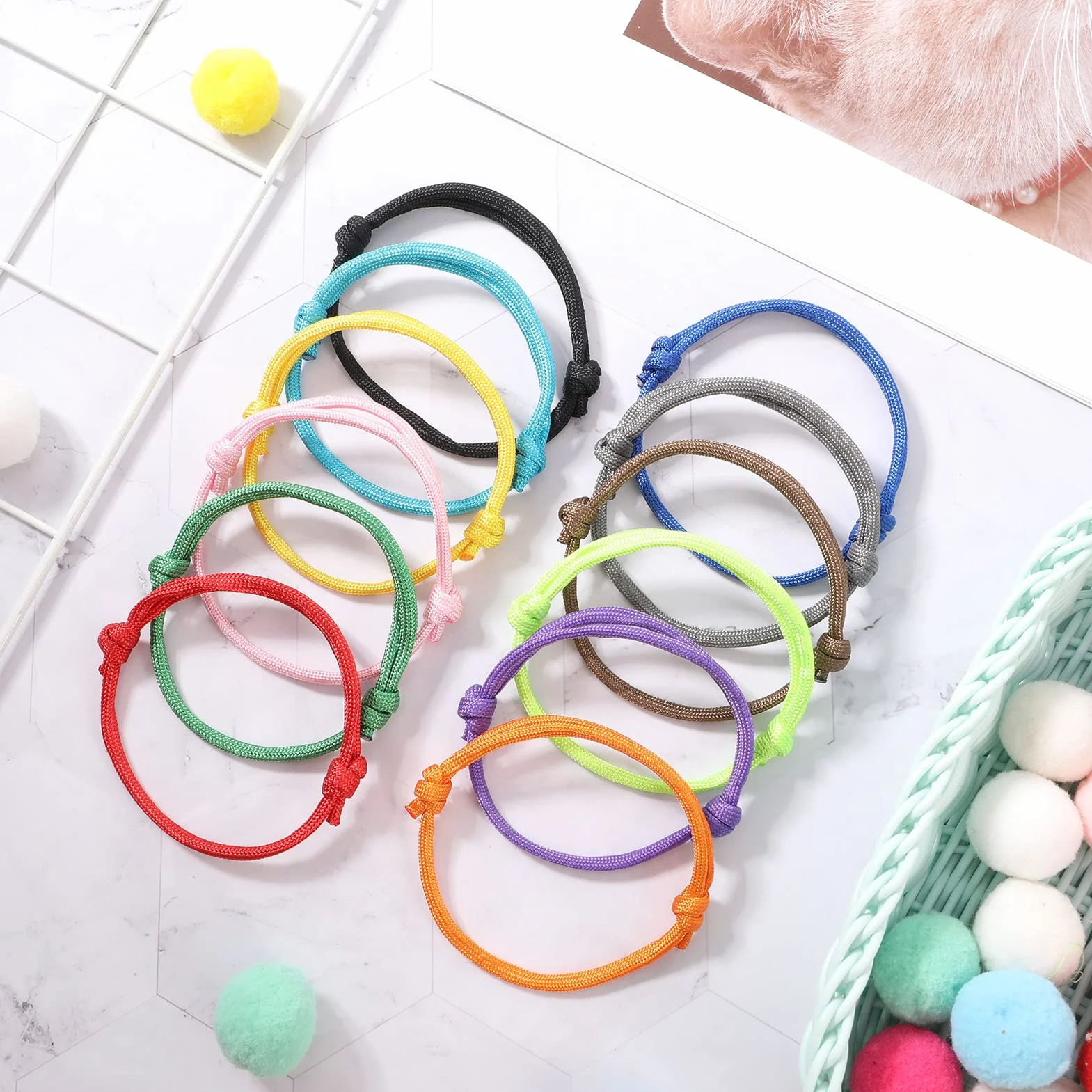 Collier Chiot Réglable Coloré 12 Pièces pour Chaton et Animaux de Compagnie