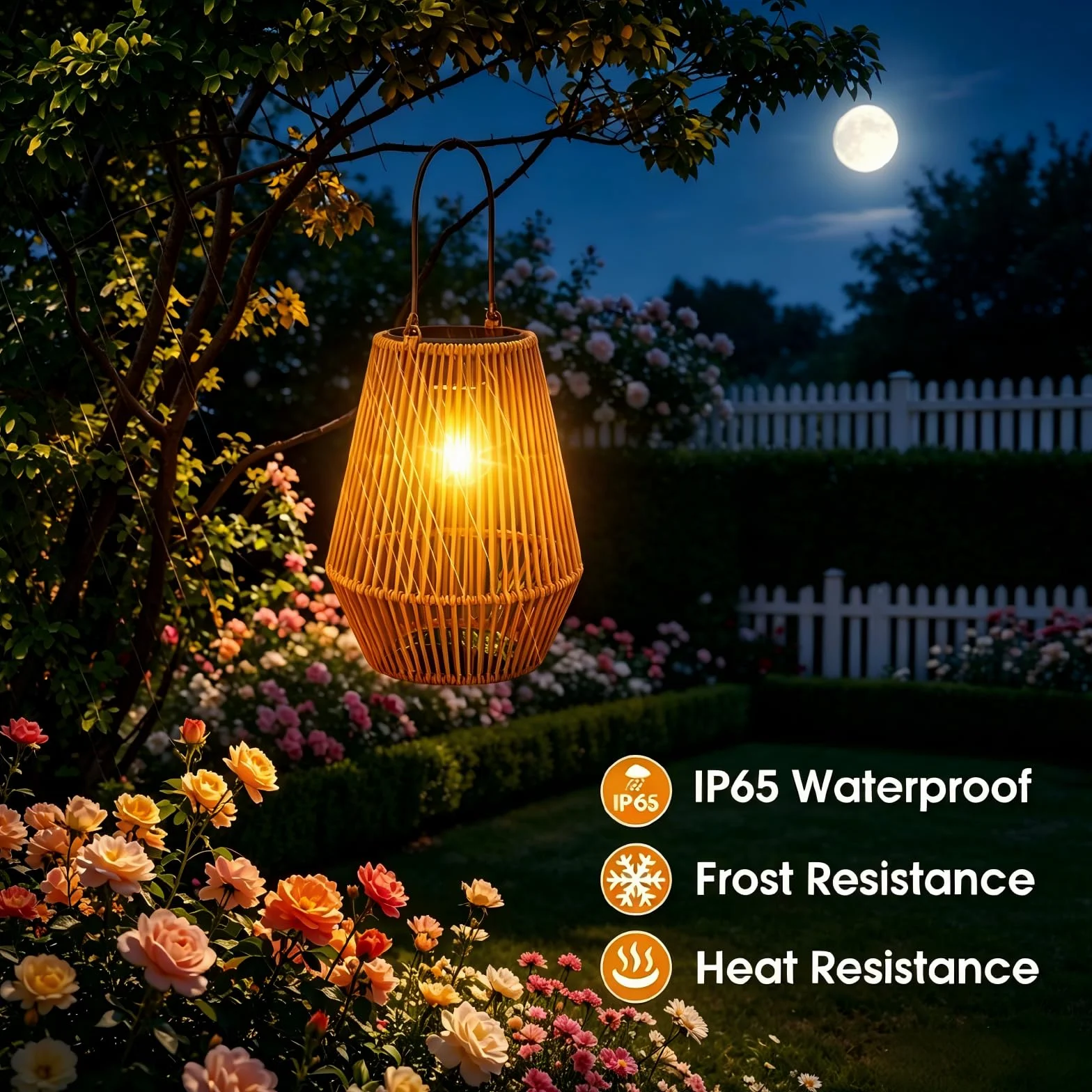 KagoLing Lanterne Solaire Exterieur Jardin IP65 Suspendre pour Noël Halloween Balcon