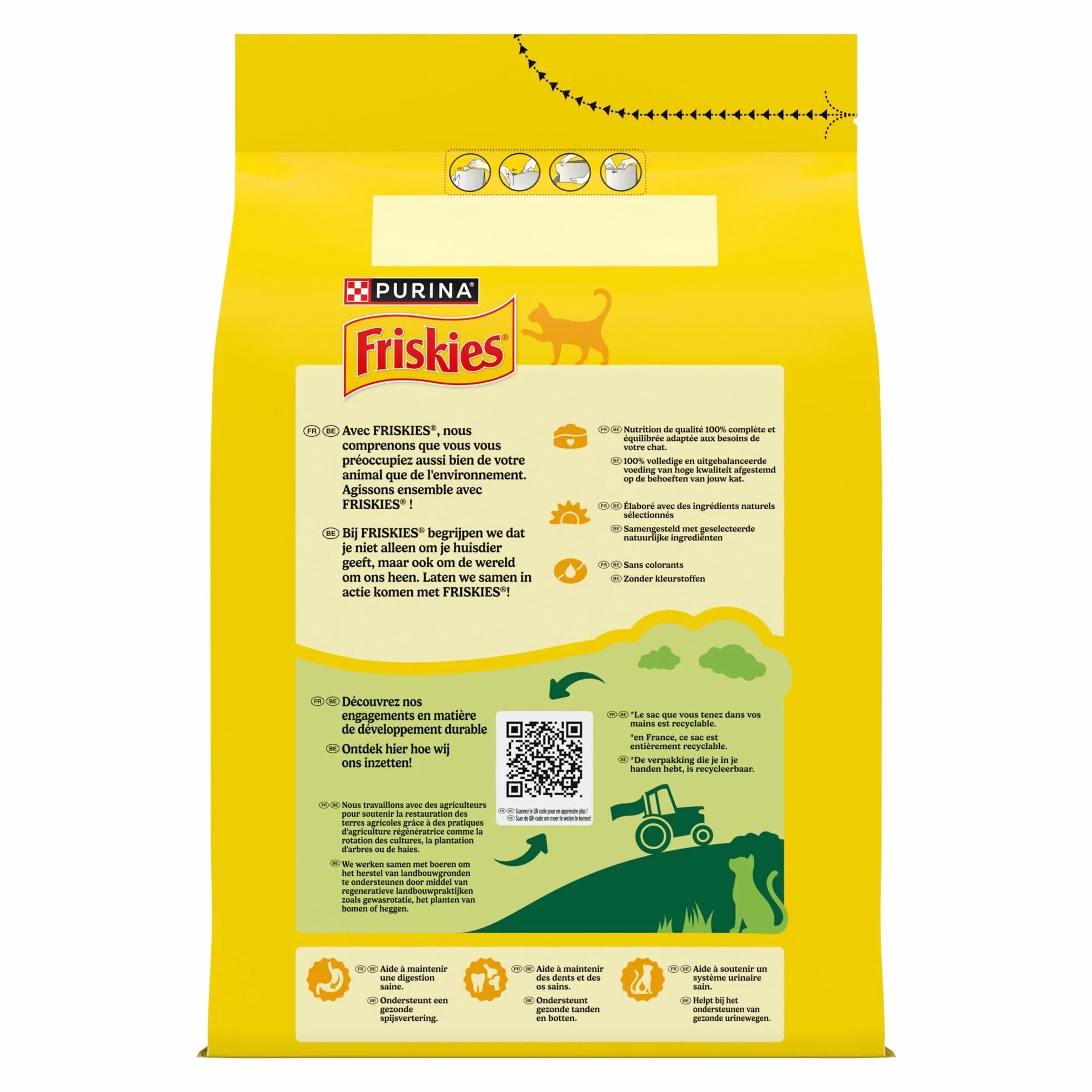 FRISKIES Croquettes complètes pour Chats Adultes au Poulet et Légumes 3 kg