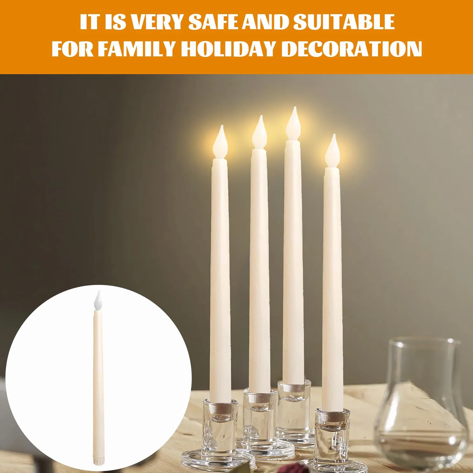 Bougies LED Flamme Vacillante 6 Pièces Fausse Bougie Flameless Tealight