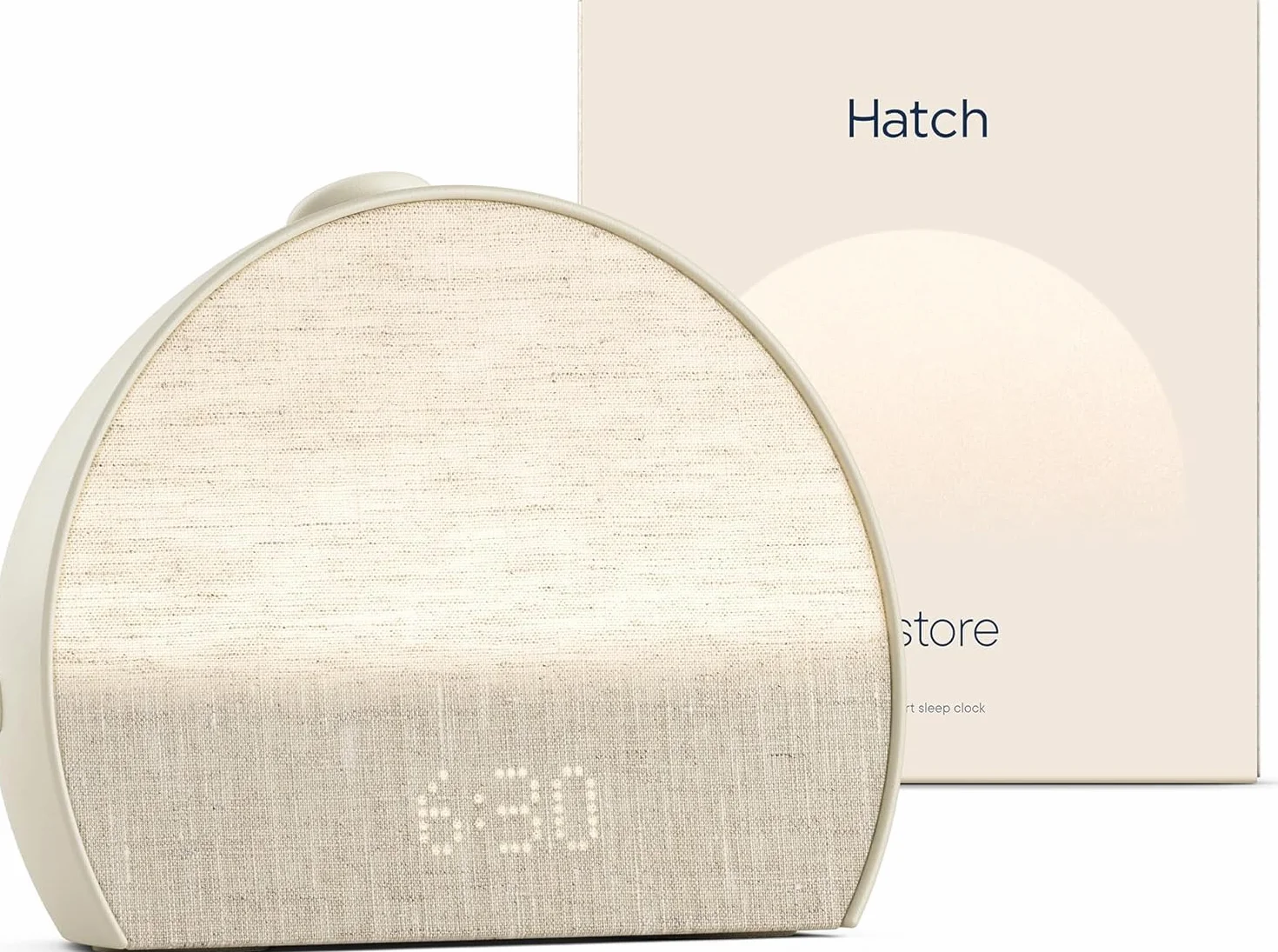 Hatch Restore 3 Réveil simulateur d’Aube et réveil Lumineux avec Machine à Sons et lumière Intelligente – Bruit Blanc, Routine de Sommeil sans écran
