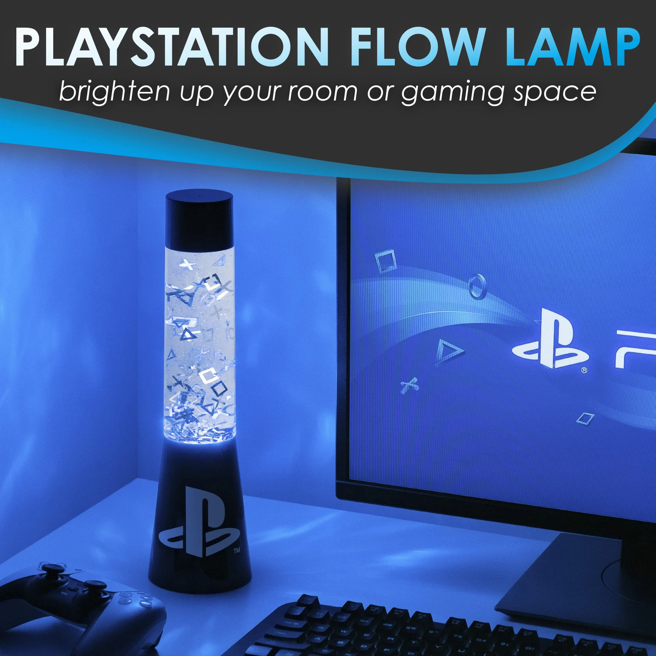 Paladone Playstation Lampe à Lave Scintillante 33 cm