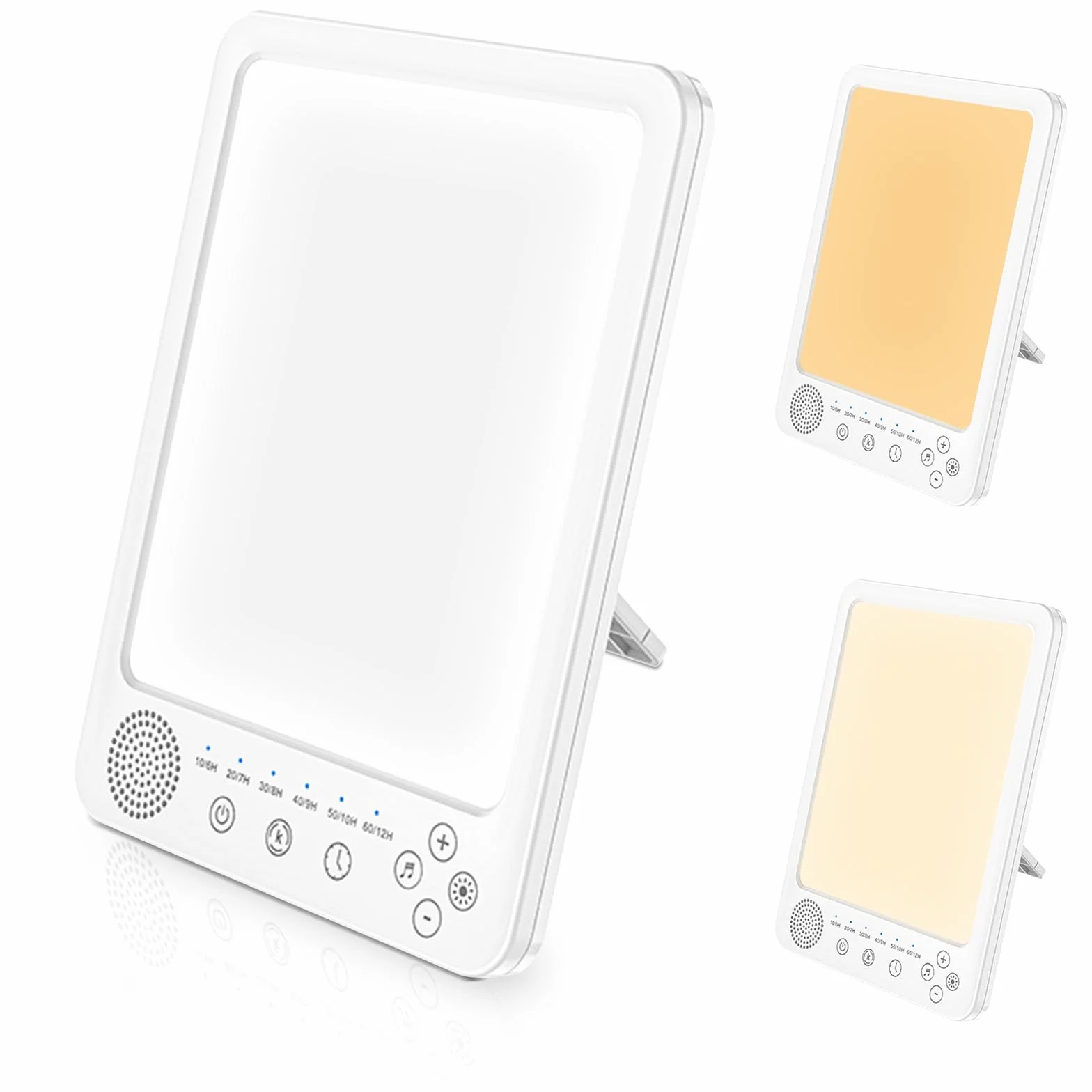 Lampe de Luminothérapie 10000 Lux 3 Températures de Couleur 5 Niveaux de Luminosité Bureau Maison