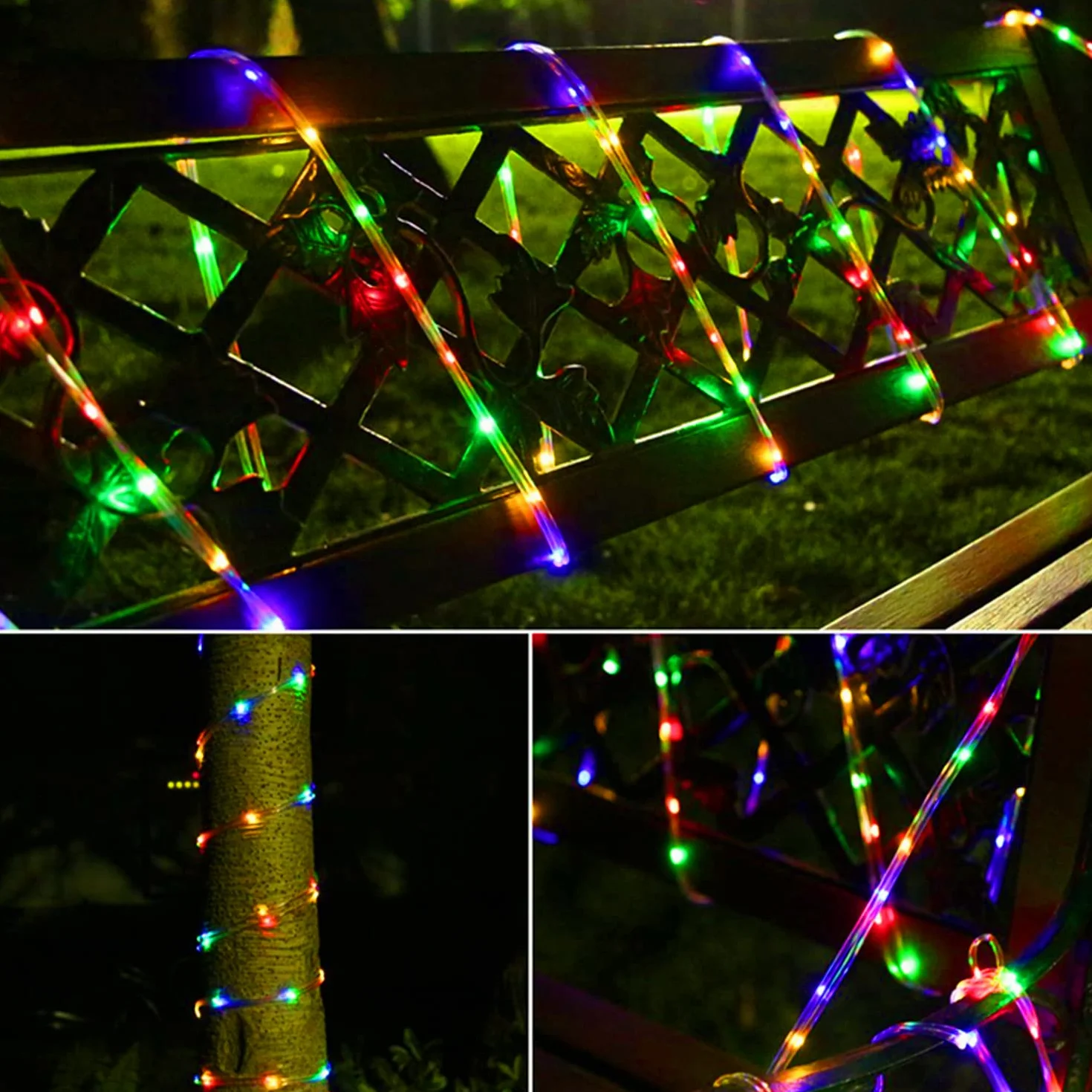 Jopassy 20M LED Tube Lumière IP65 RGB 220V Étanche Extérieur Intérieur avec Télécommande