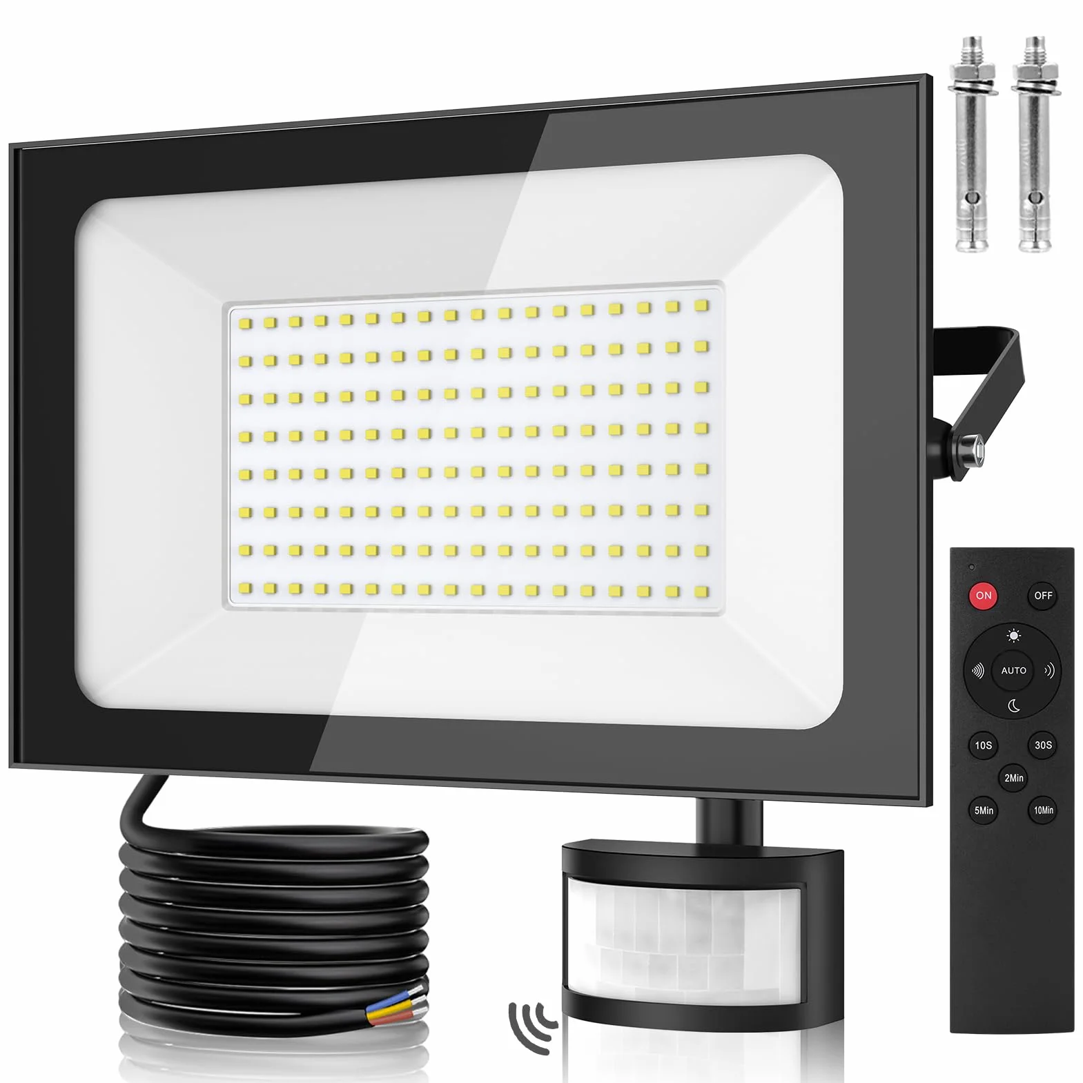 Projecteur LED Exterieur 150W 15000LM 6500K IP65 avec Detecteur de Mouvement