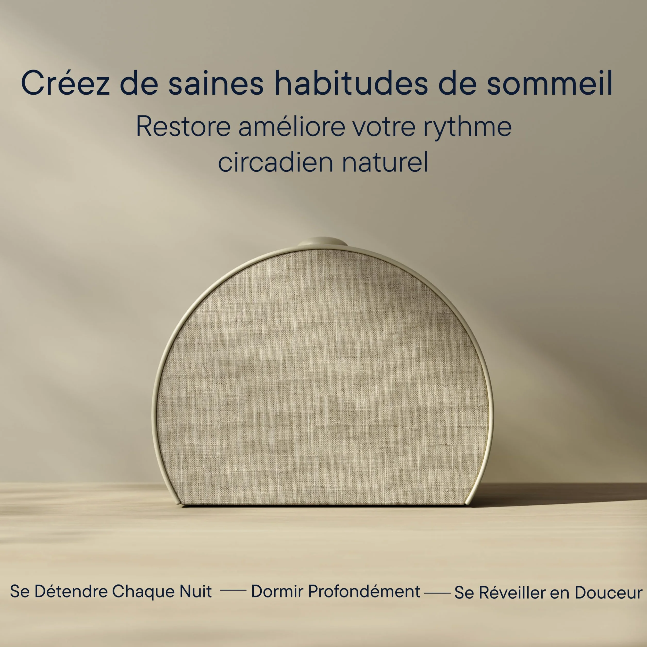 Hatch Restore 3 Réveil simulateur d’Aube et réveil Lumineux avec Machine à Sons et lumière Intelligente – Bruit Blanc, Routine de Sommeil sans écran