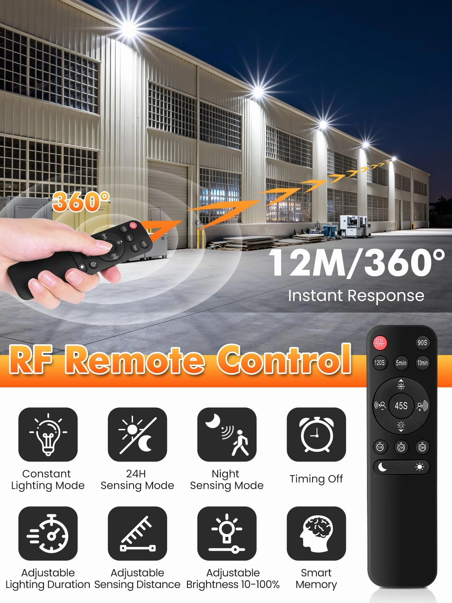 MEIKEE Projecteur LED Extérieur 70W 6580LM Détecteur de Mouvement IP66 Étanche 6500K Blanc Froid 3 Têtes