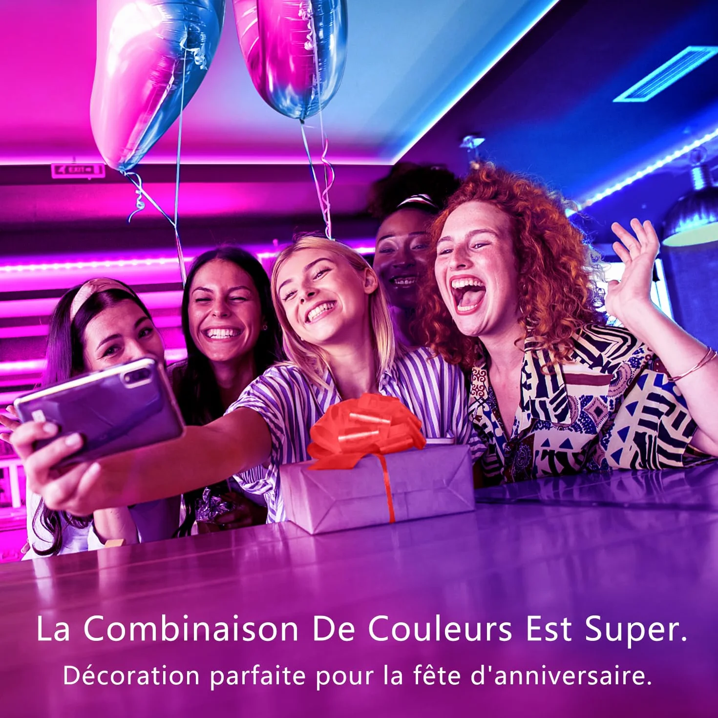 Keepsmile Ruban LED 30m (15mx2) Bluetooth Chambre, Bande LED Télécommande APP, Guirlande Lumineuse Décoration