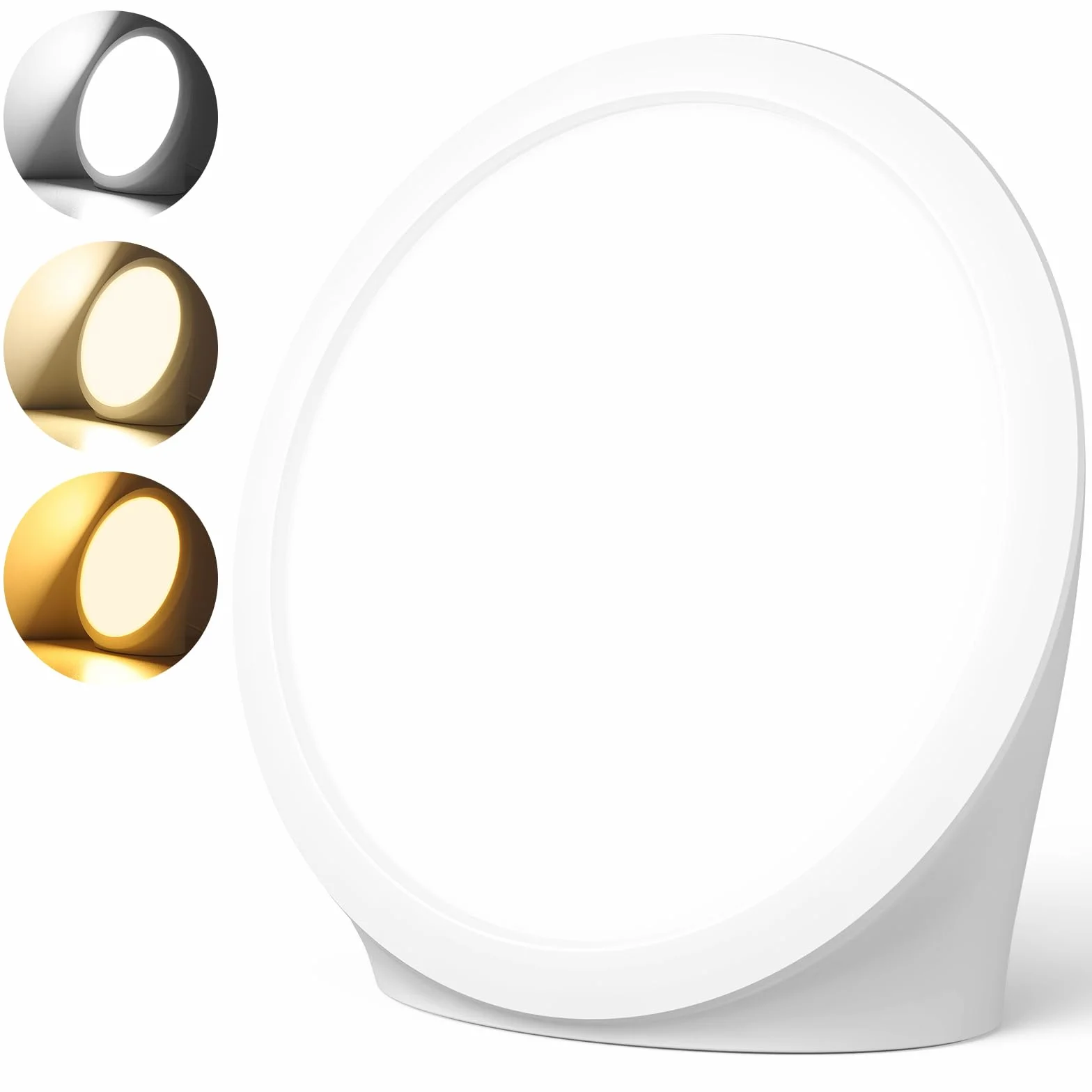 Lampe de Luminothérapie 10000 Lux, 3 Couleurs, 6 Minuteurs, 5 Intensités, Sans UV