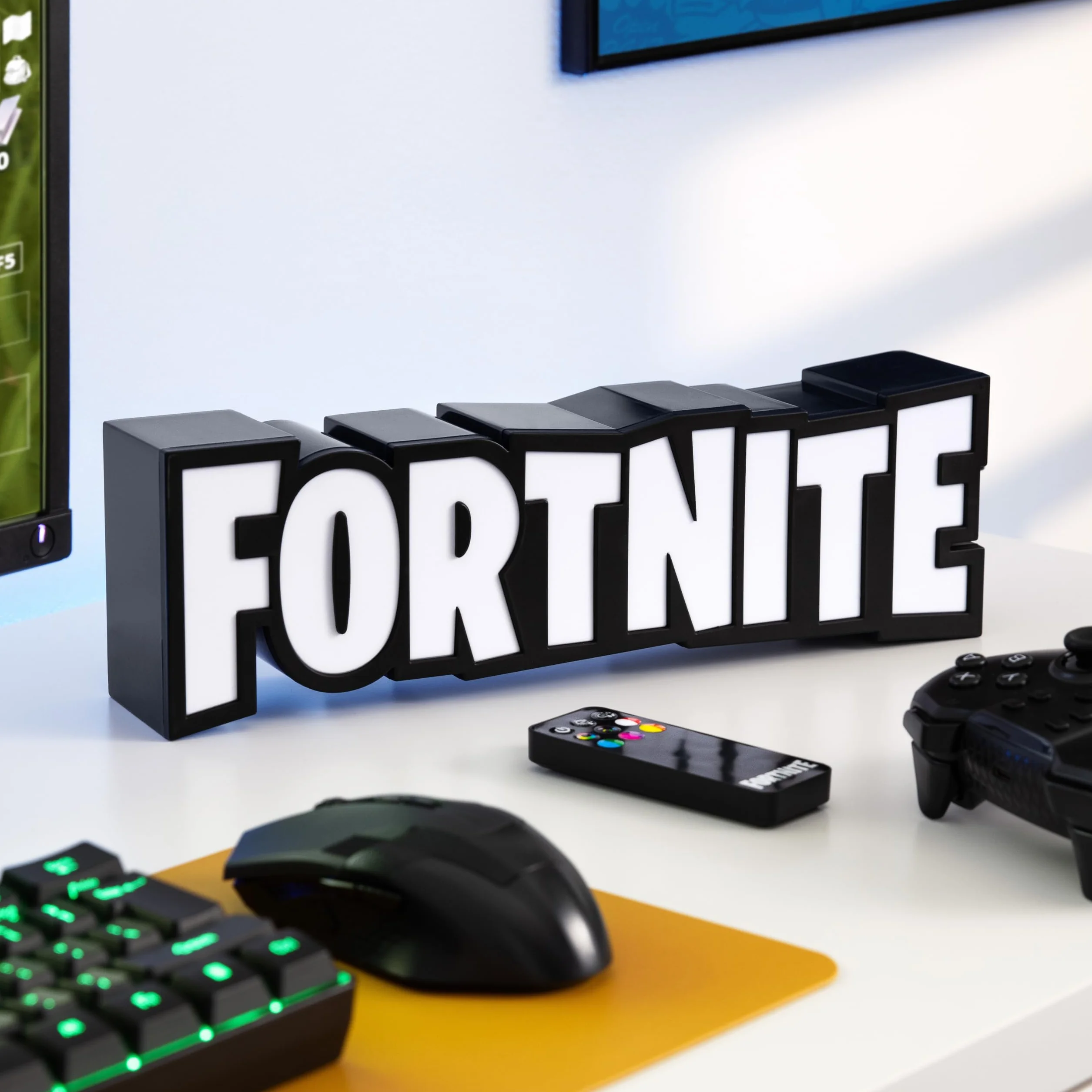 Paladone Fortnite Lampe RVB Officielle avec Télécommande, USB, Décoration Murale Bureau