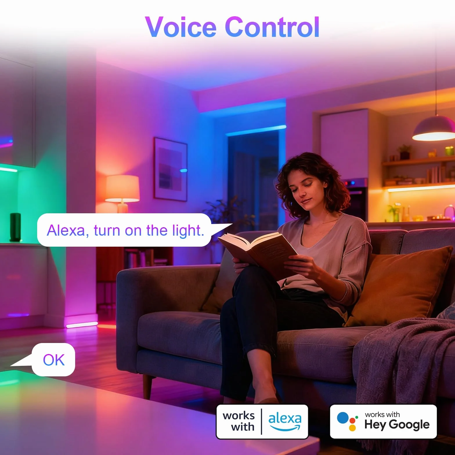 ANTELA Ampoule Connectée Alexa WiFi E27 9W RGB/CCT 2700K-6500K, Ampoule LED Intelligente compatible avec Google Home, Smart Life APP, 2PCs