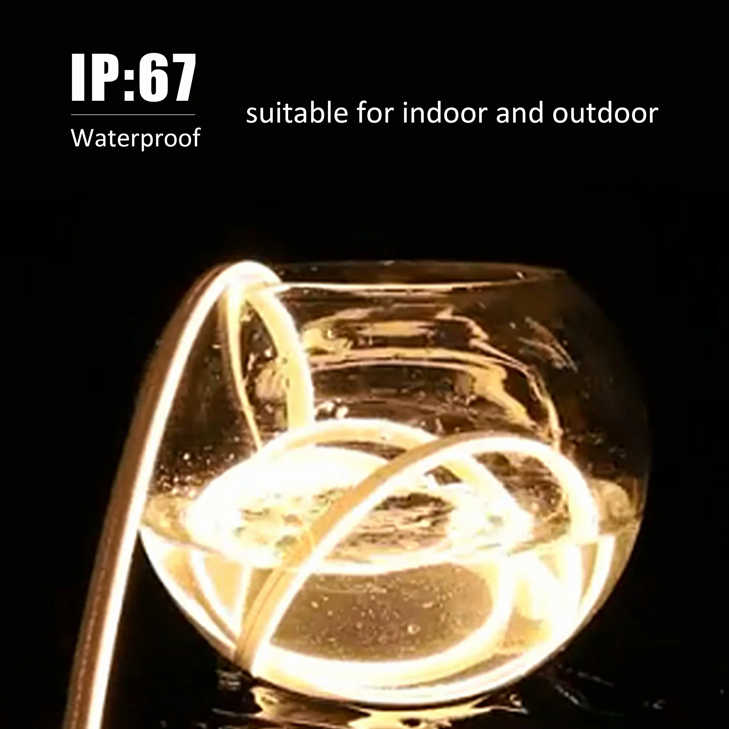 DC12V Neon LED Strip 6500K Corde au néon blanc froid 5 mètres étanche