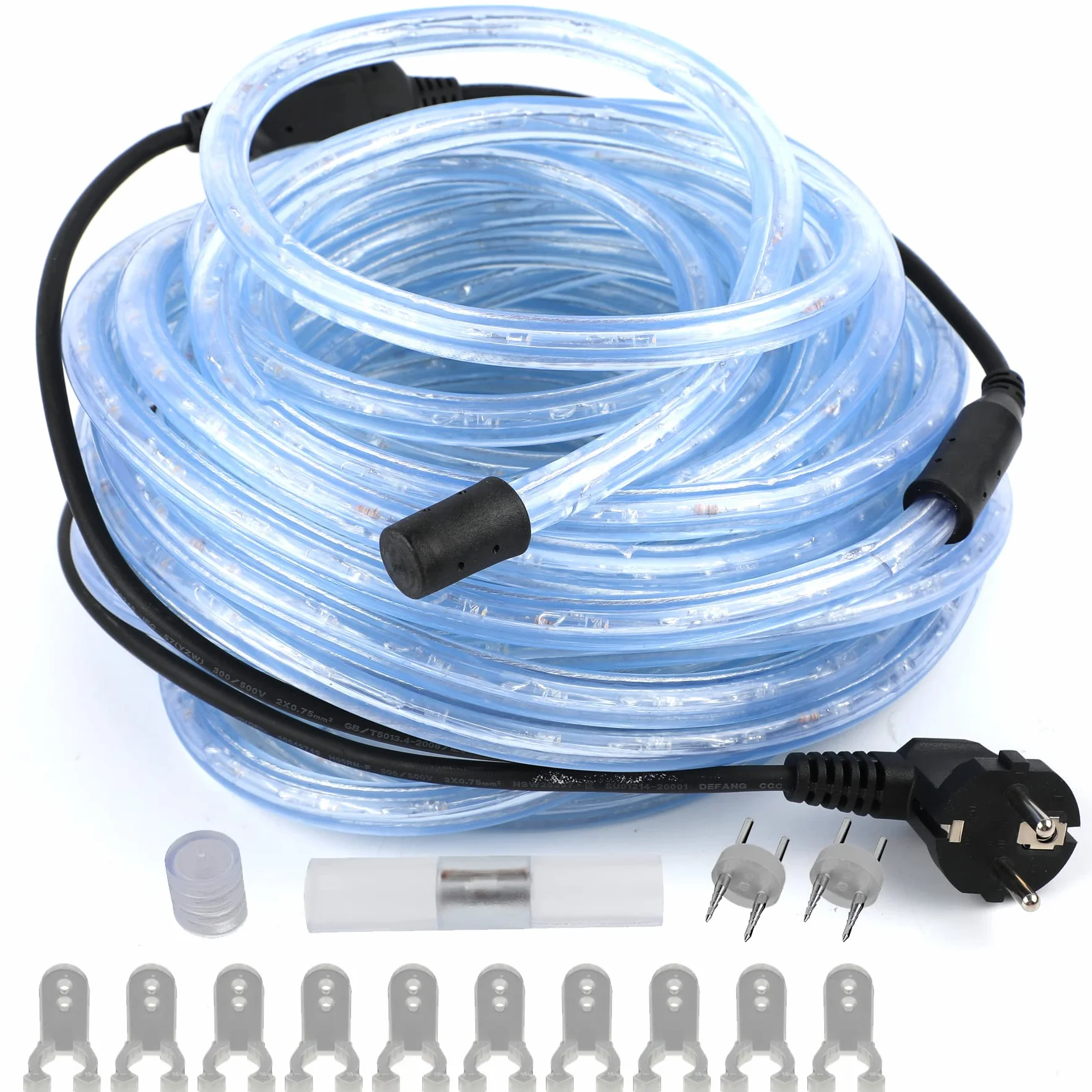Forever Speed Tube Lumineux LED 10 m Étanche IP65 Blanc Froid