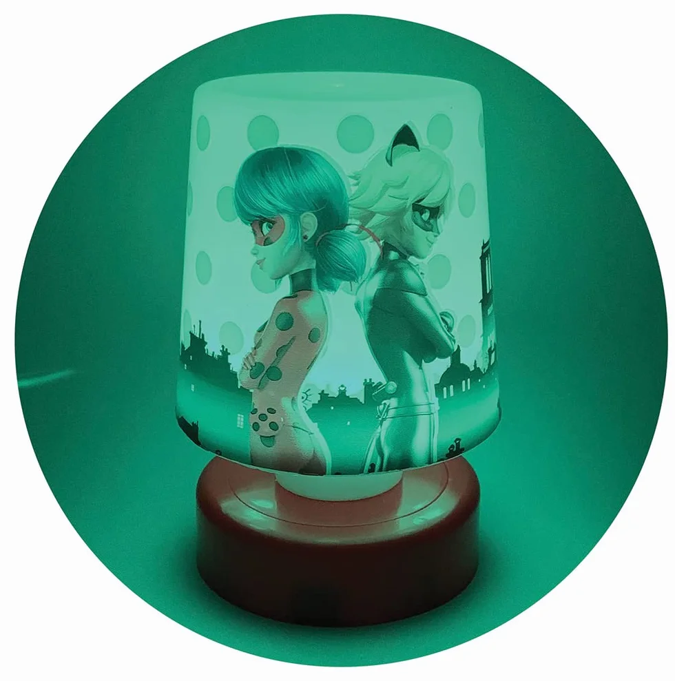 MIRACULOUS FUN HOUSE LADYBUG Veilleuse lampe poussoir H.11.5 x Ø 7.5 cm pour enfant