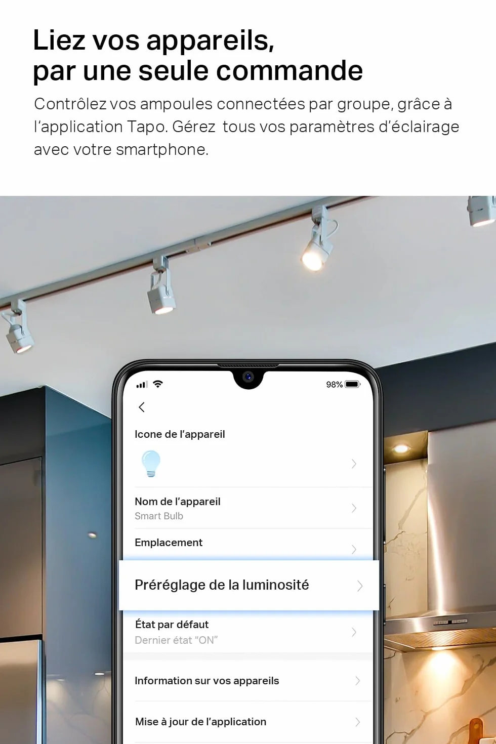 Tapo Ampoule Connectée WiFi LED GU10 Multicolore 2200K-6500K Dimmable 350 Lumens 3.7W L630 2-pack
