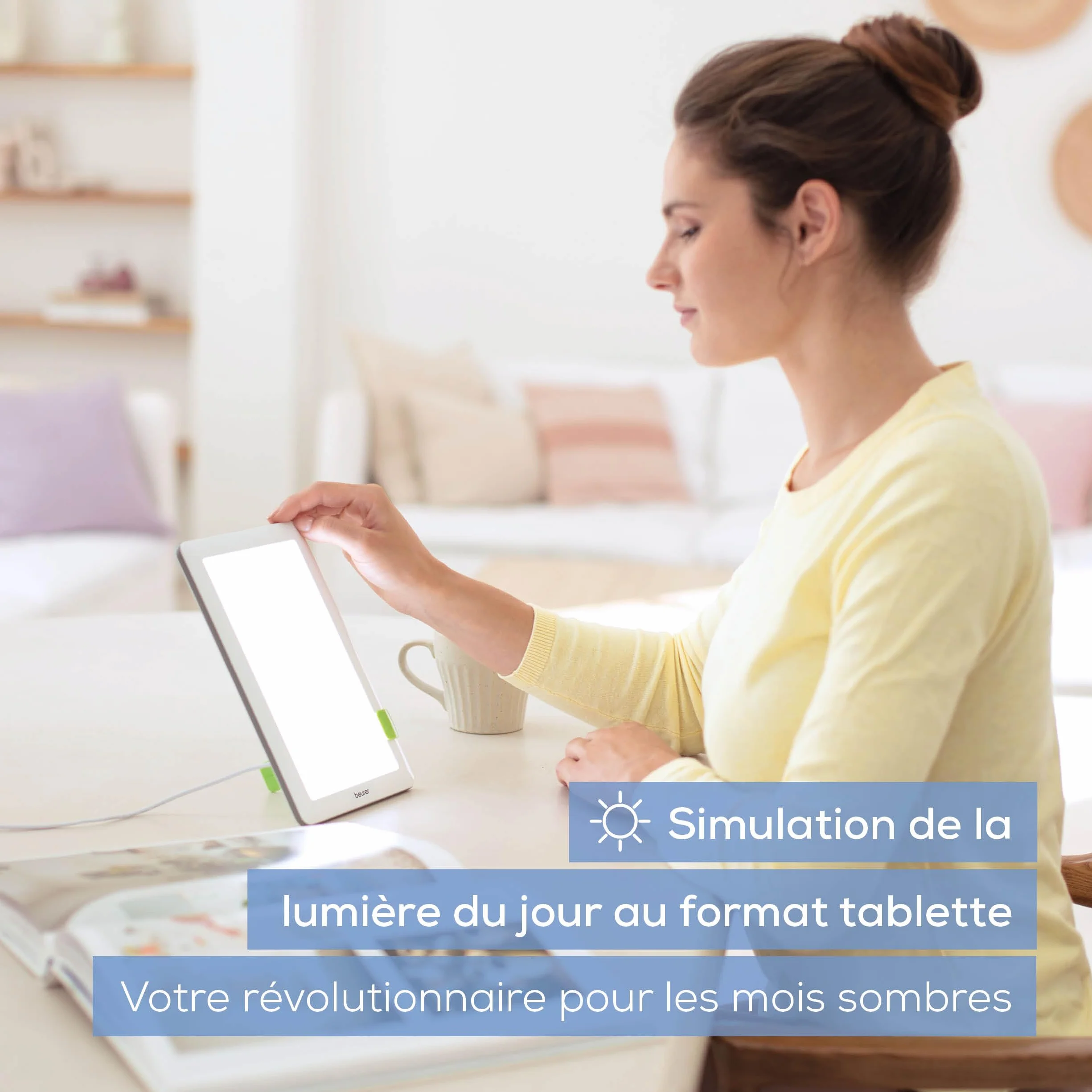 Beurer TL 30 Lampe de luminothérapie 10 000 lux simulation lumière du jour compacte avec support