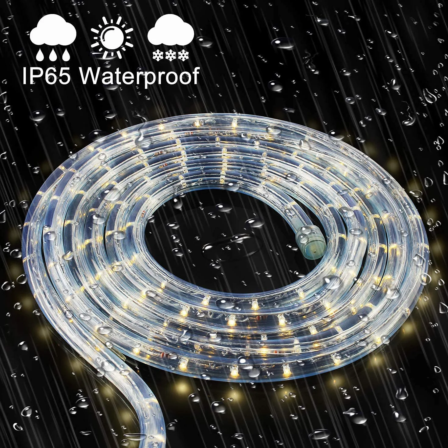 Speed Guirlande lumineuse à LED étanche IP65 50m blanc chaud