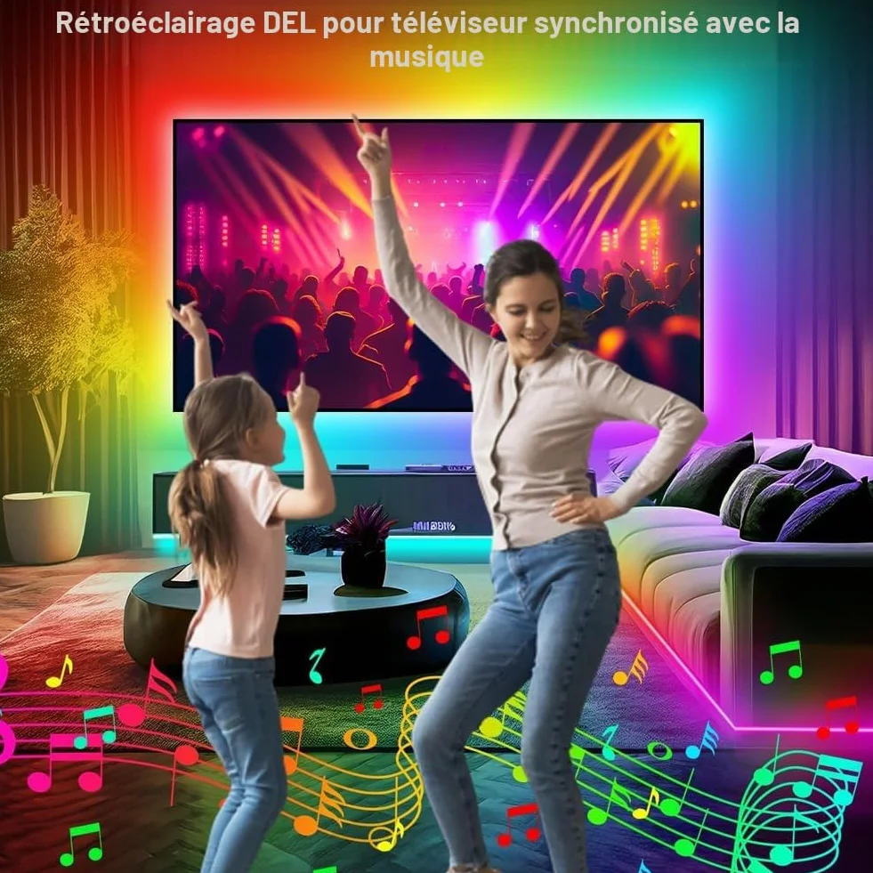 Ruban LED 6M avec Télécommande 44 Touches et APP, PSTAR