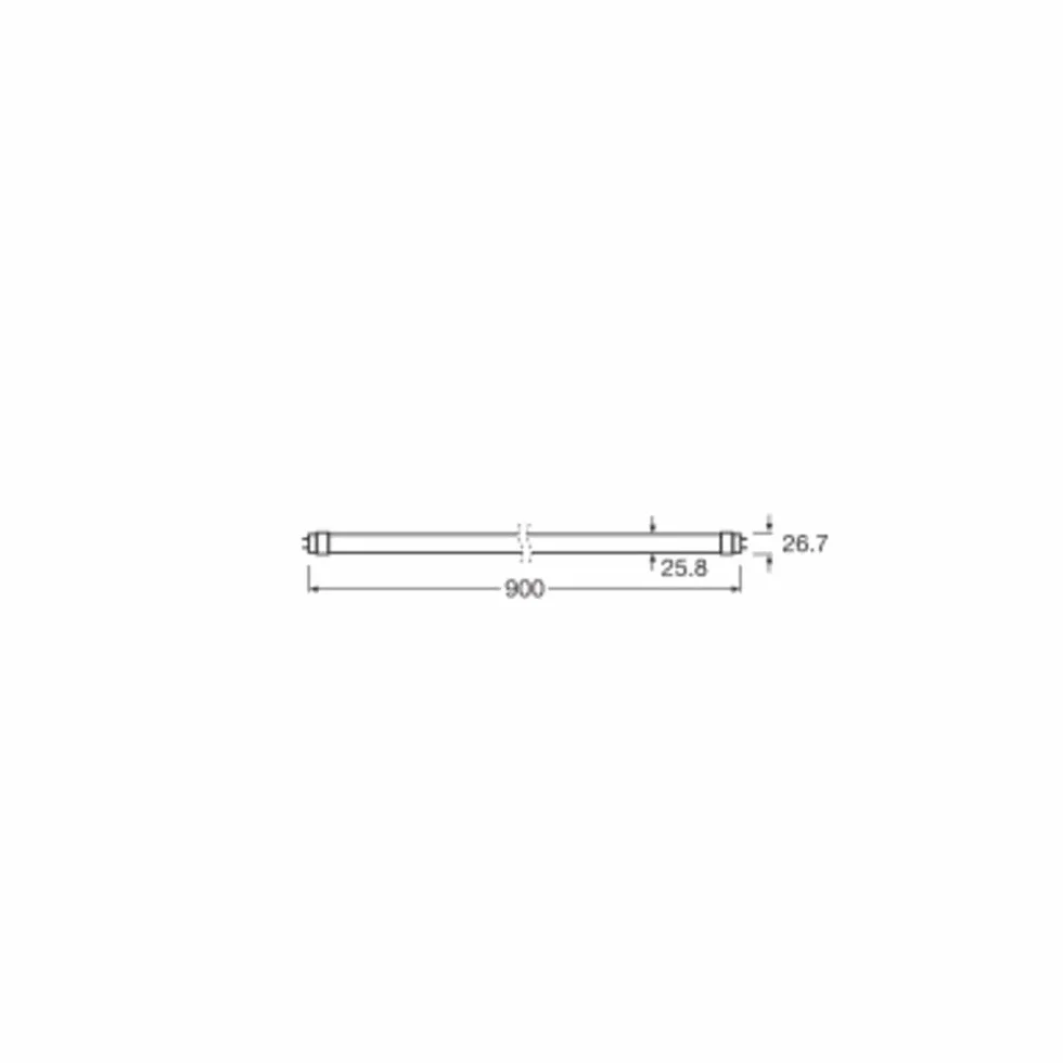 LEDVANCE Tube LED T8 EM Value 10W 1200lm 840 Blanc Froid 90cm Équivalent 30W