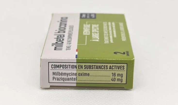 BIOCANINA Milbetel Comprimés Vermifuges pour Chat 2kg, 2 Pièces