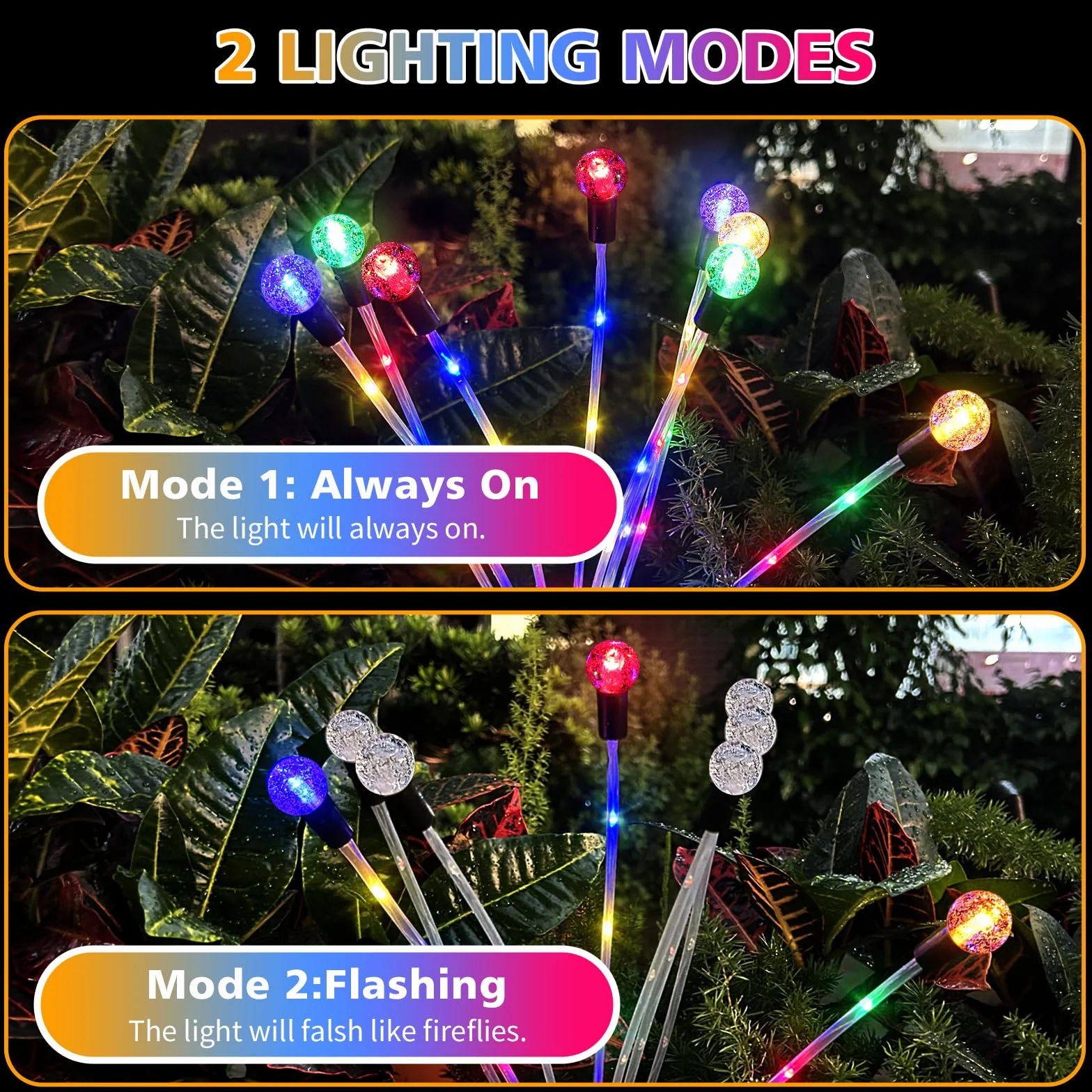 Joltix Lumière Solaire Lucioles 32 LEDs Lampe Solaire Extérieure Étanche Lampes Jardin Firefly Décoration Tête de Bulle