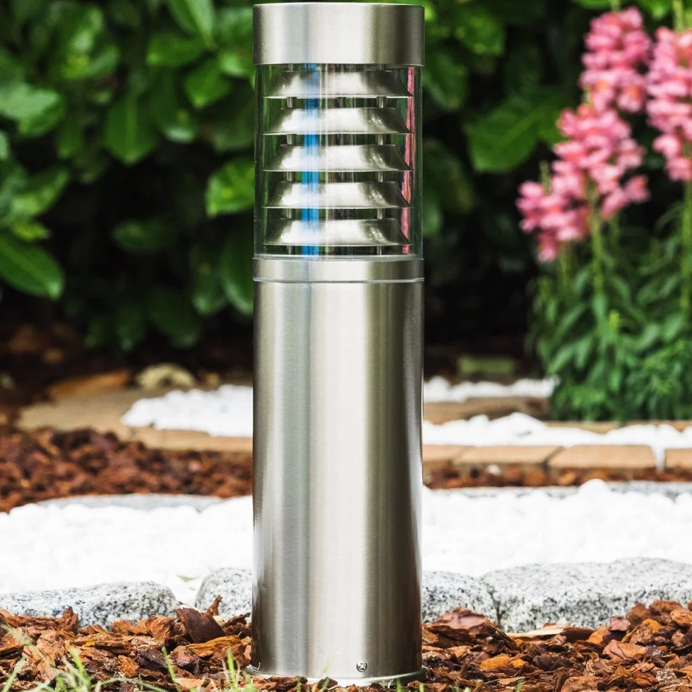 Dakar Lampe d'extérieur moderne acier inoxydable 40 cm E27 IP44 sans ampoule