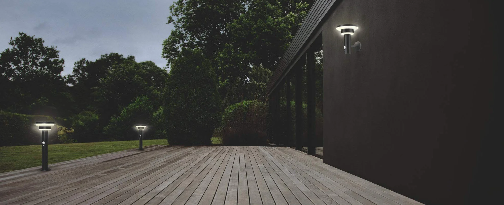 LEDVANCE Lampadaire solaire Endura Style, acier inoxydable, 6 W, noir