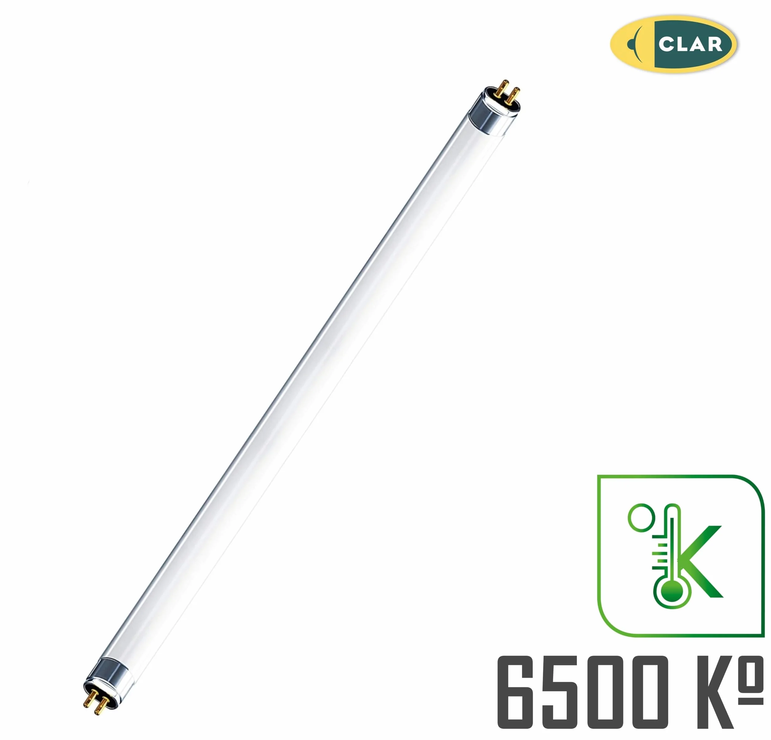 CLAR Tubes Fluorescents 8W T5 28,8 x 1,6 cm Pack 2