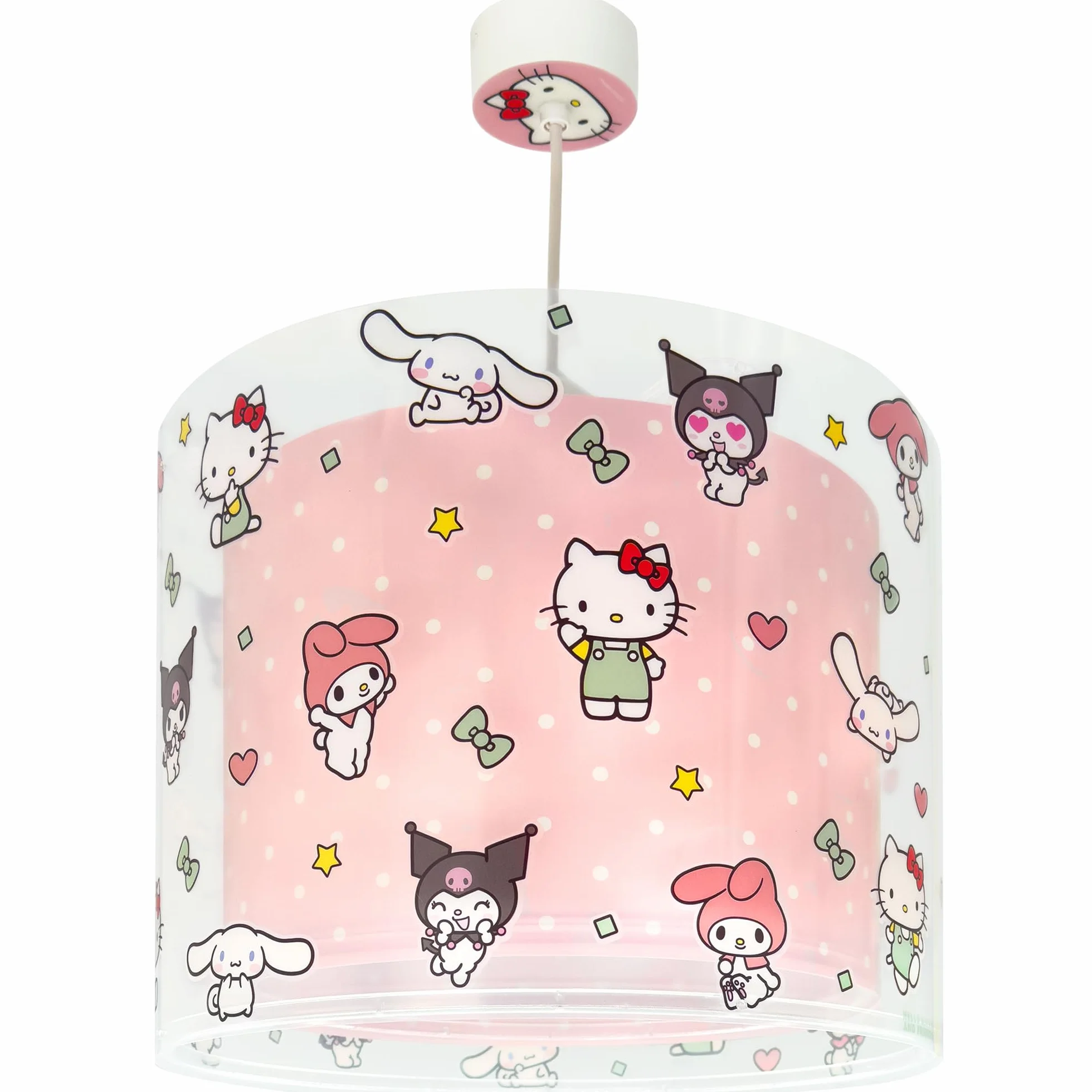 Dalber Lustre Chambre Lampe Suspension Enfand Hello Kitty And Friends My Melody Cinnamoroll Kuromi E27 Rose