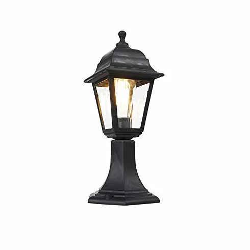 QAZQA Lampe sur pied extérieur 1 lumière L 150 mm Noir