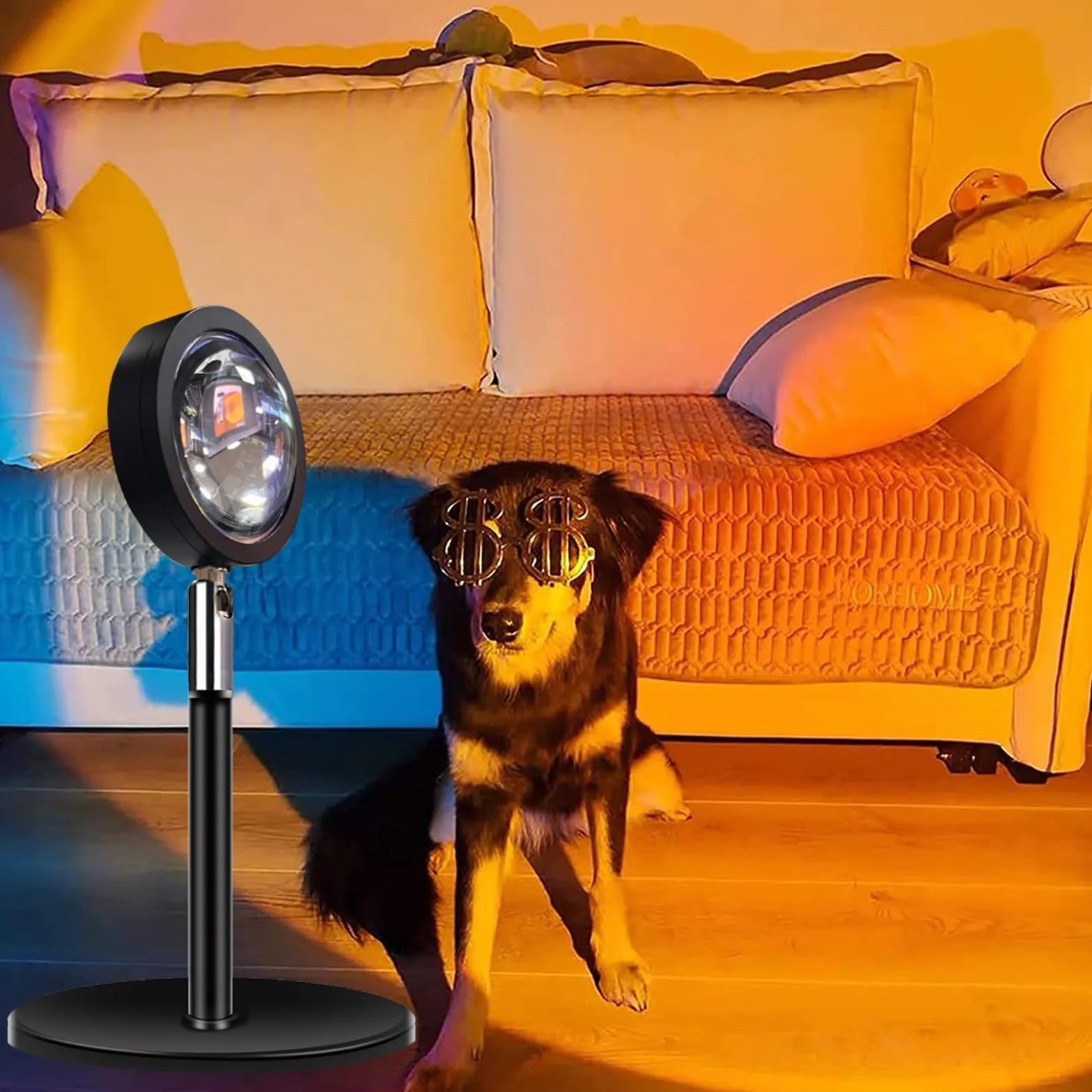 Lampe Coucher de Soleil, Projection Lumière USB, Rotation 180°, Ambiance, Selfie, Décoration