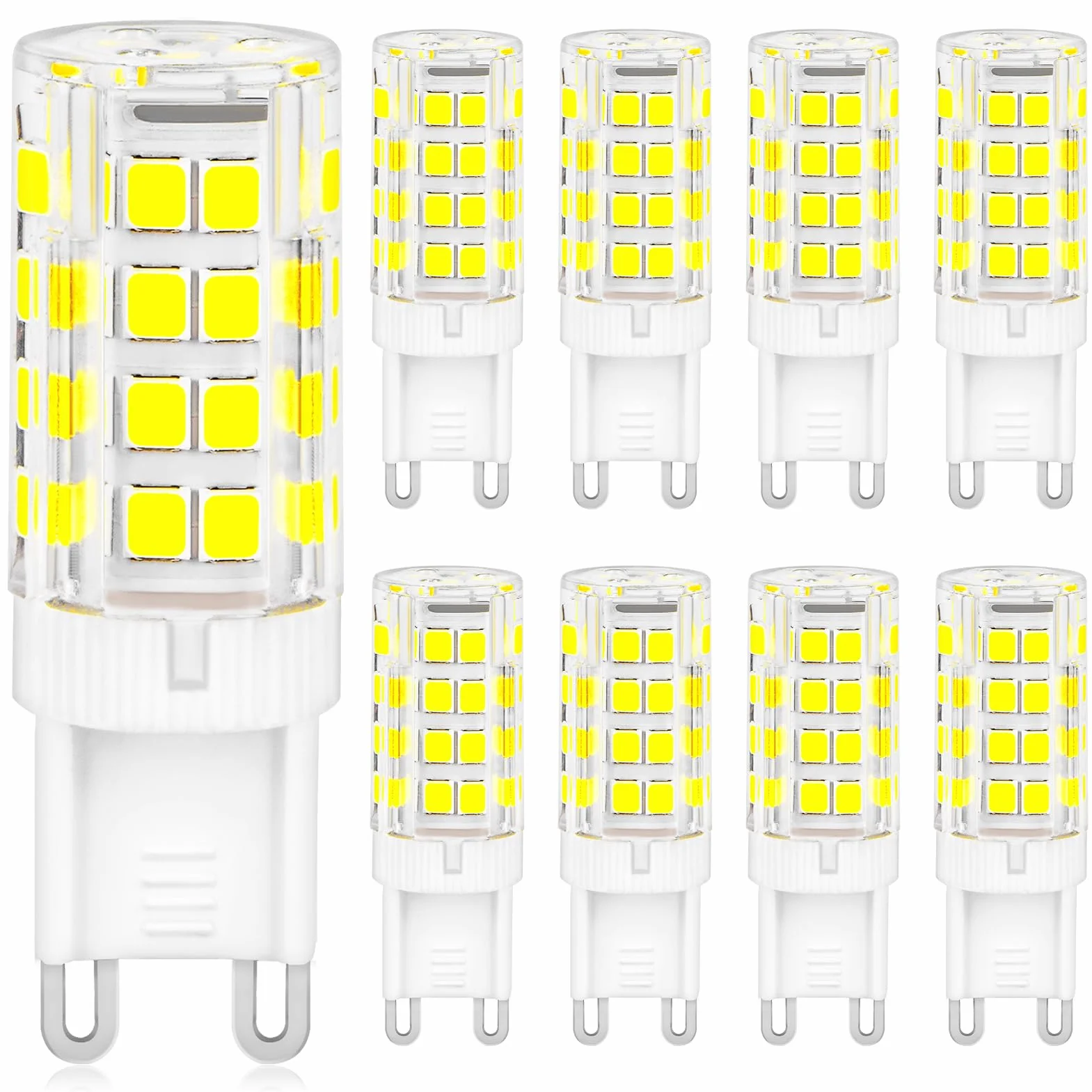 Ampoules LED G9 YIIFELL, Blanc Froid 6000K 5W 500LM Non Dimmable AC 220-240V, Lot de 8