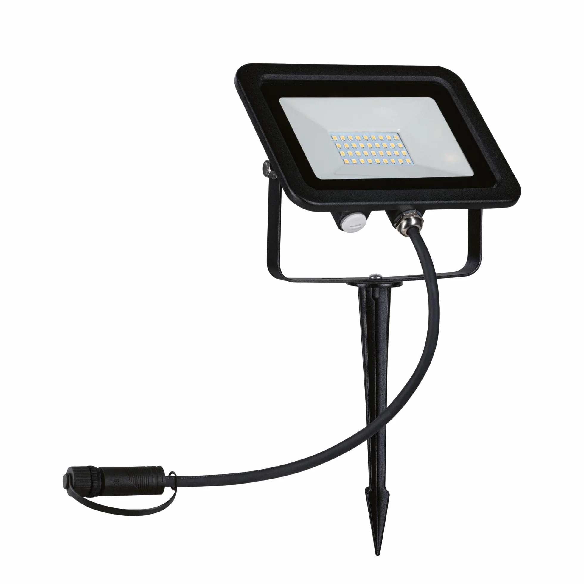 Paulmann Plug & Shine Lampe d'extérieur LED Projecteur de jardin IP65 Blanc chaud 15,5 W Noir Aluminium 3000 K